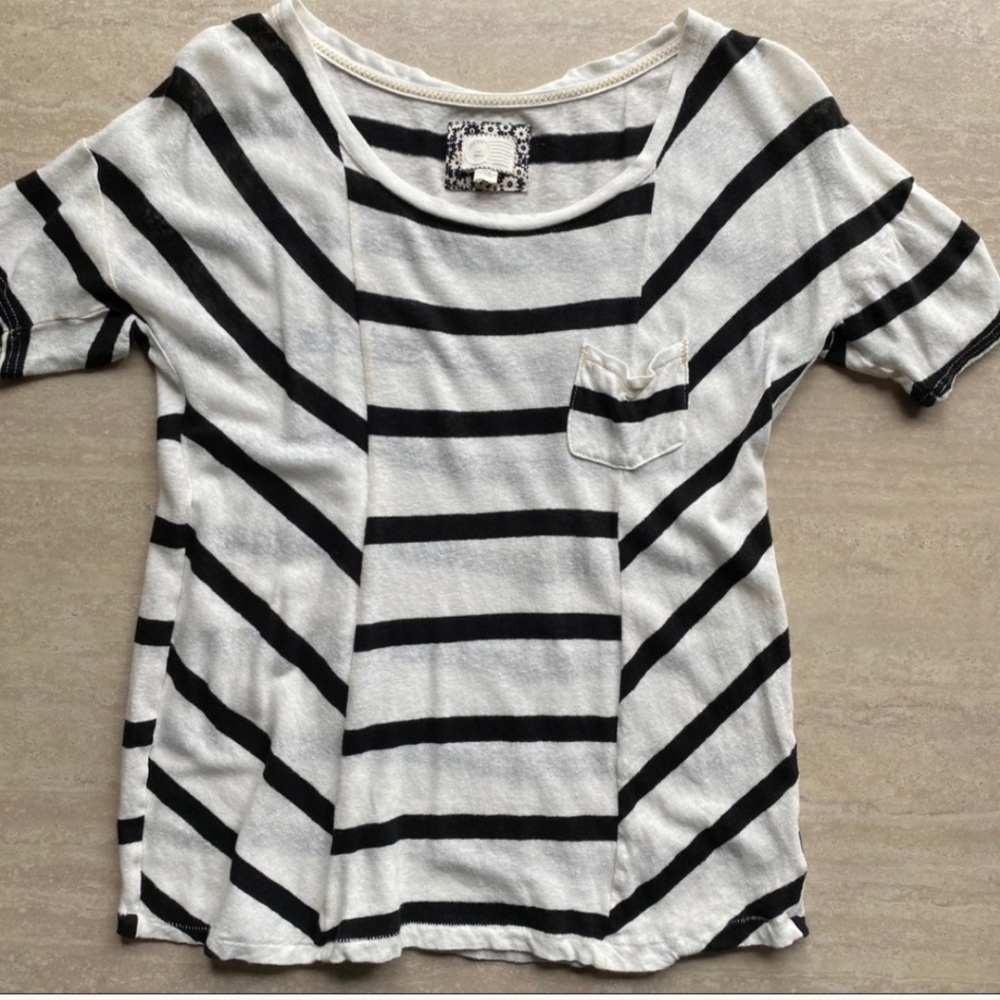 Postmark for Anthro linen blend pocket tee